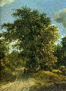 Meindert Hobbema Woodland Road oil painting